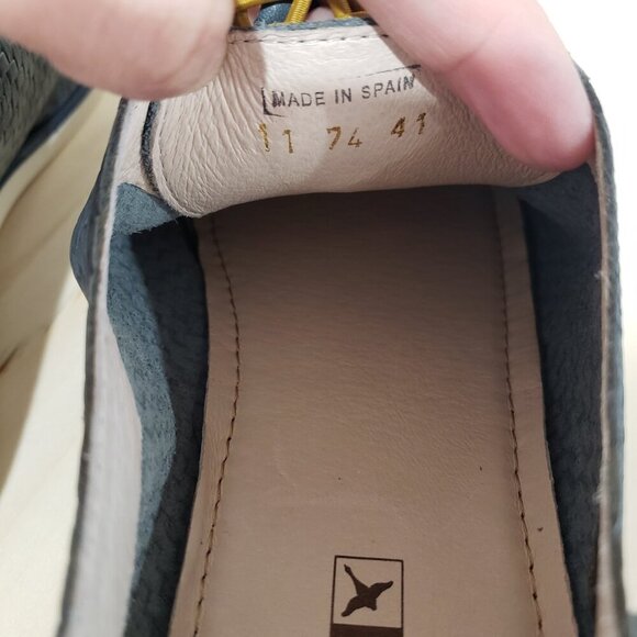 Pikolinos Oxford Shoes Women's Size 41 Navy Blue Lace up Classic Casual Academia - Picture 10 of 13